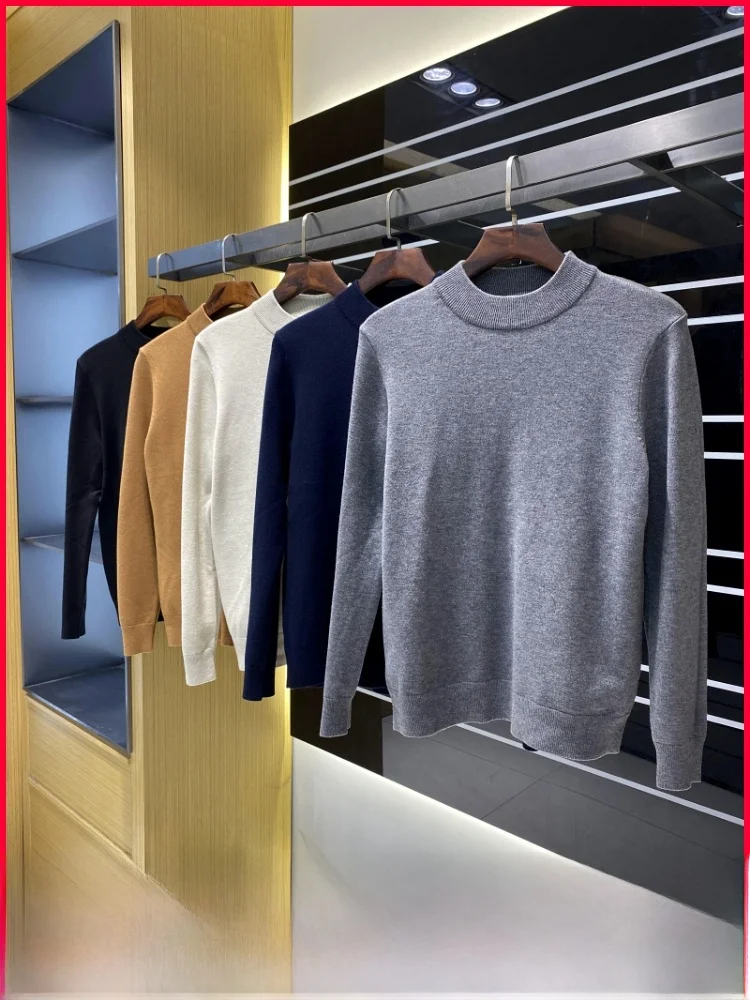 

Casual Men's Knitwear round Ne Wool Blend Faionable Inner Wear Color Autumn Winter Comfortable Soft Polyester Fiber