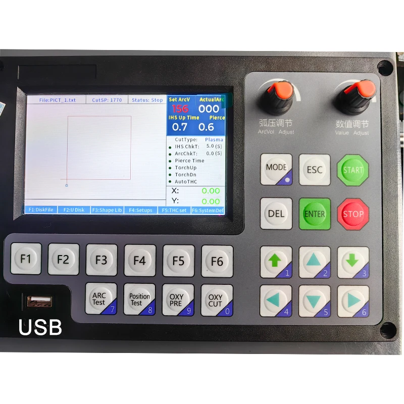 1000x1000 mm Portable CNC Plasma Cutting Machine With Oxy Flame Torch Automatic Torch Heigh Control Pantograph Cross Bow
