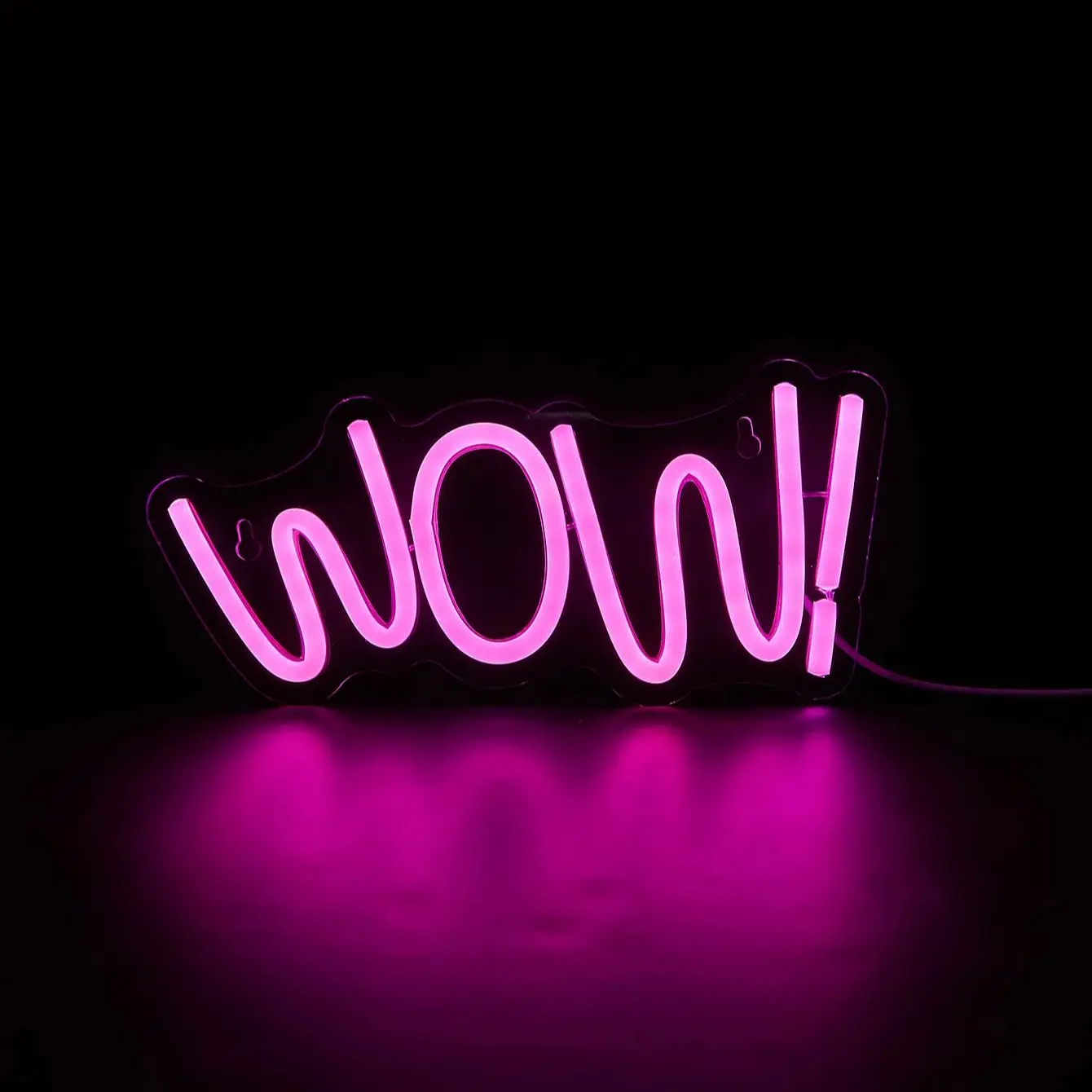 Chi-buy LED Neon wow USB Powered Neon Signs Dekorasi Lampu Tanda Hadiah Ulang Tahun Seni Dinding Untuk Kamar Tidur Ruang Bar Toko