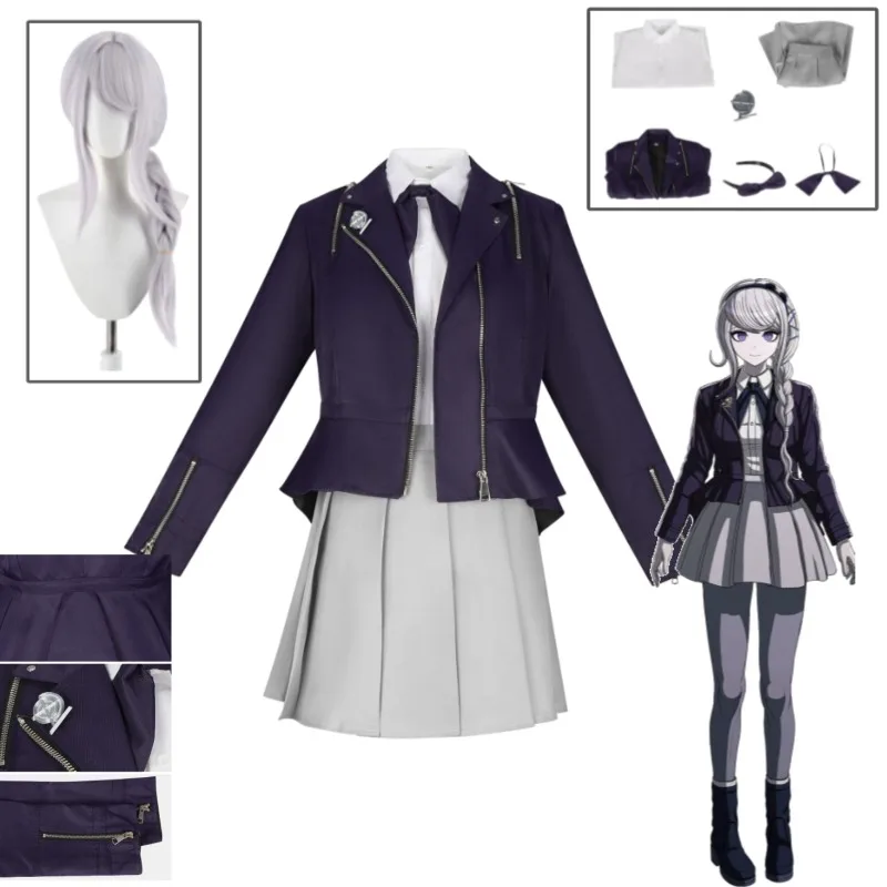 

The Hundred Line Nozomi Kirifuji Cosplay Costume Game Character Casual Wear Full Set for Women Halloween Party
