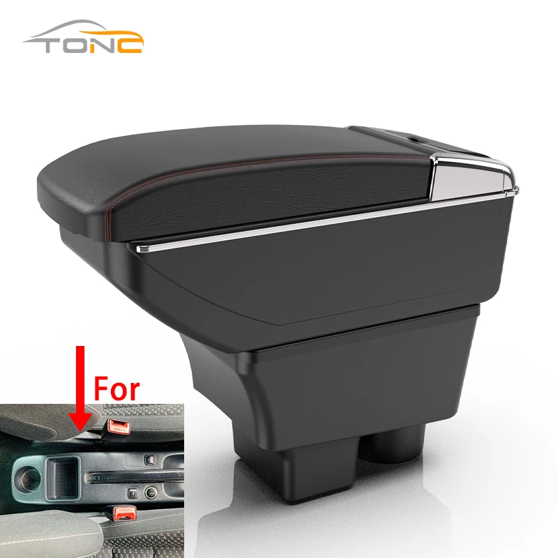 

Подлокотник для Skoda Fabia 2 (2008-2013) с отсеком для хранения и подстаканником, аксессуары для автомобиля 2009, 2010, 2011, 2012 годов