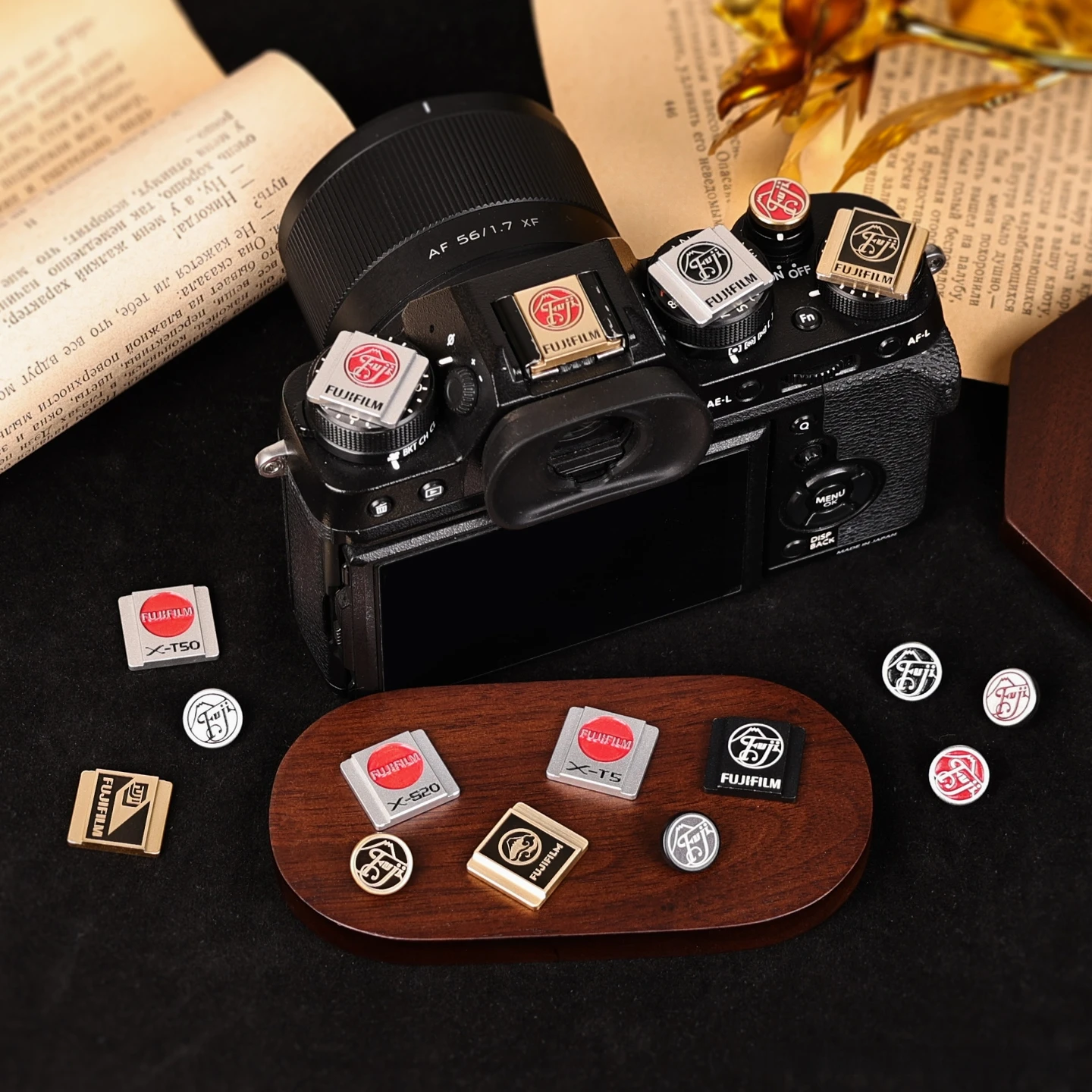 Metal Camera Hot Shoe Cover Suitable For Fujifilm Xs10 Xm5 Xe4 Xt5 Xt30Ii Xh2S Xa7 X100Vi Xt50 Zfc Camera Decorative Dust Cover