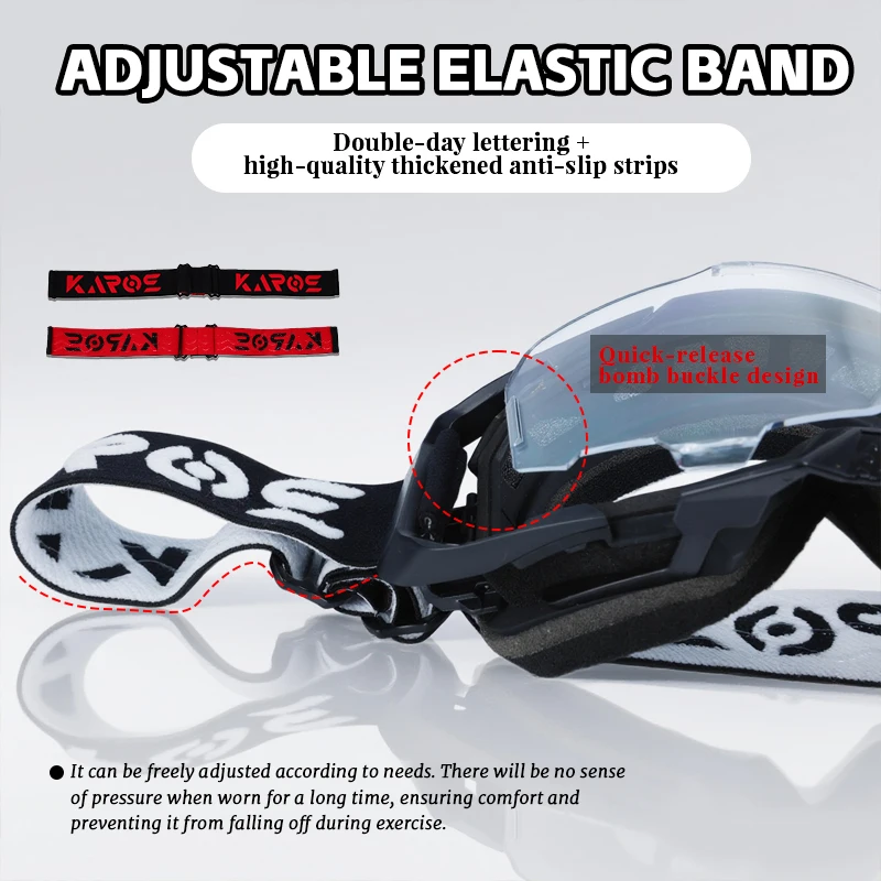 Karos Off-Road Cycling Goggles MTB ATV MX Motorcycle Racing Helmet Glasses UV400 Windproof Motocross Riding Sunglasses Gift K380 view 4