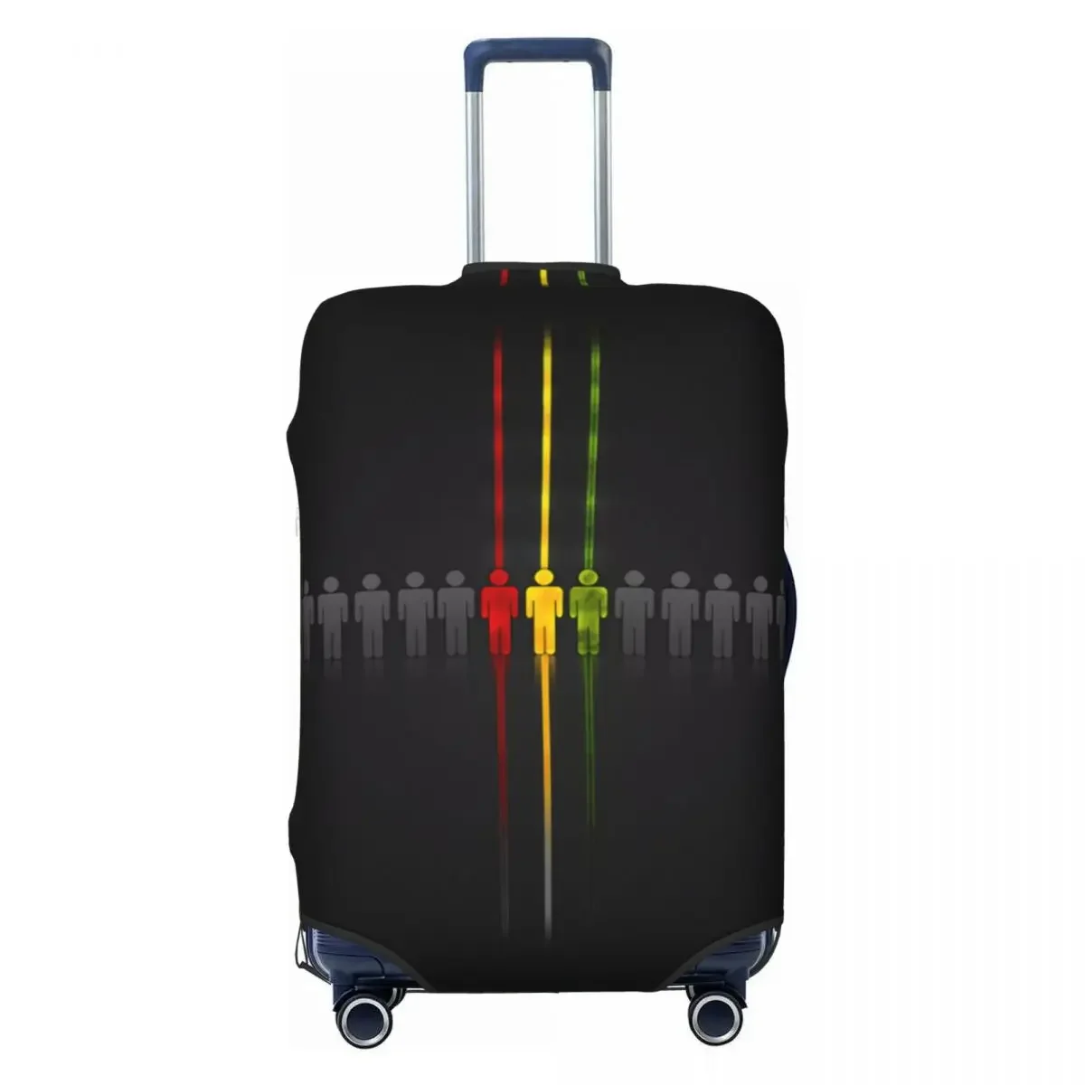 Personalizado Reggae Elastic Bagagem Capa, bandeira jamaicana Travel Suitcase, Elastic Protective Covers Fits, 18-32"