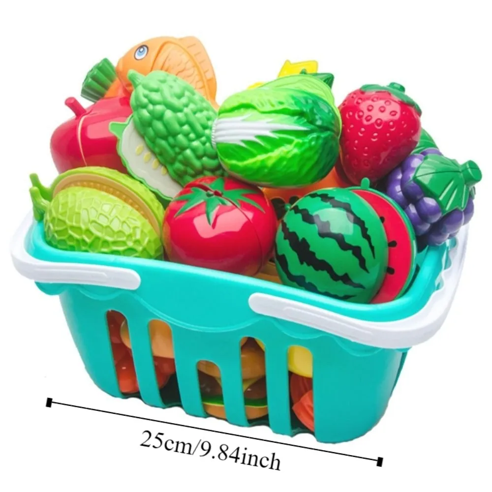Plastikowe Kuchenne Nóżki do Krojenia Owoców Zabawki Jedzenie do Zabawy Montessori Symulacja Kuchni Zabawka Udawana Edukacyjna Interaktywna