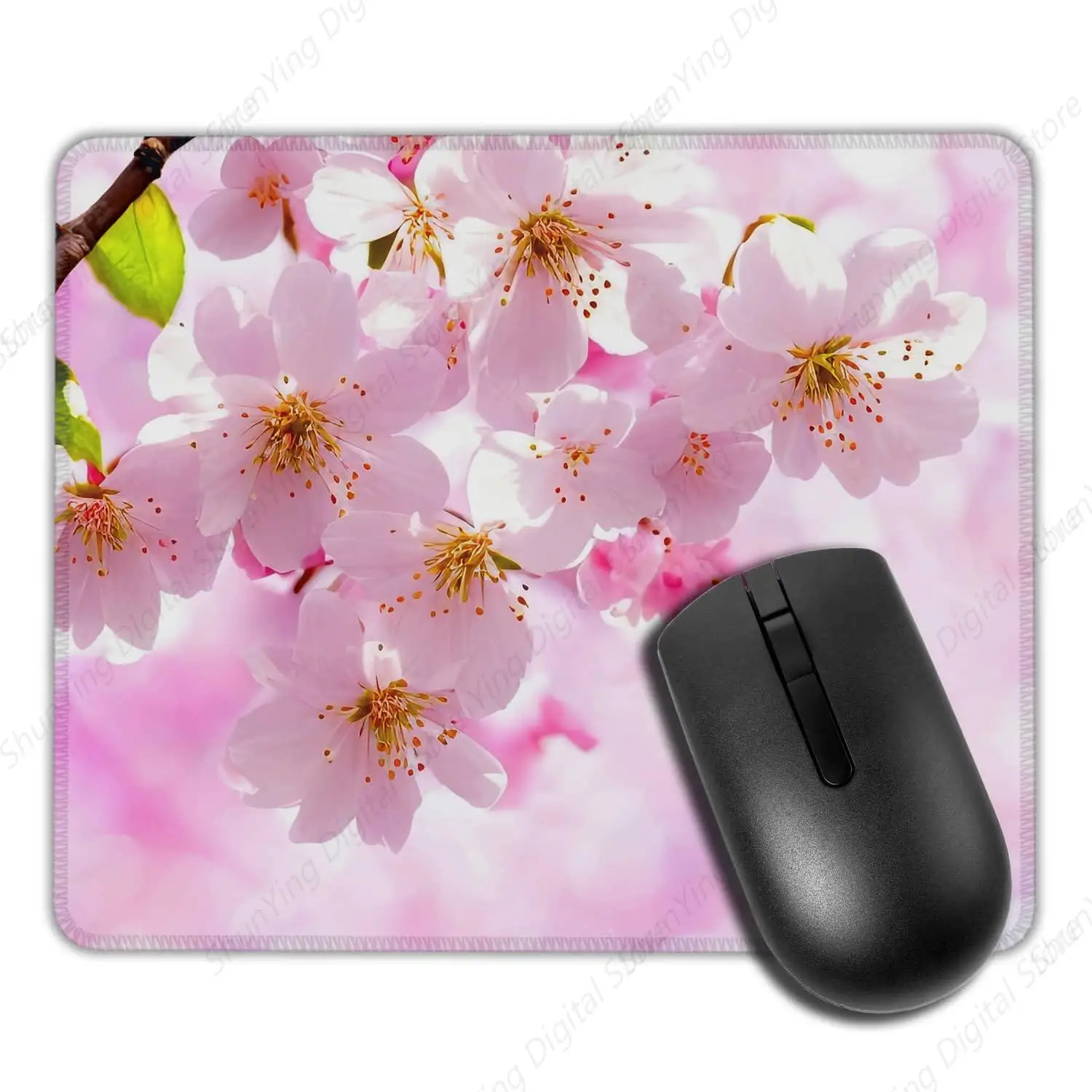 

Mouse Pad Cherry Pink Anti Slip Rubber Strap Durable Suitable For Gamin Work Office Laptop Mouse Pad 25*30cm