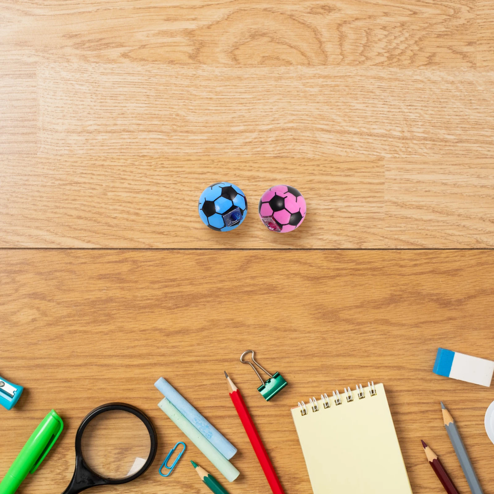 

20Pcs Football Pencil Sharpener Creative Soccer Shaped Lightweight Portable Single Hole School Sharpener for Students