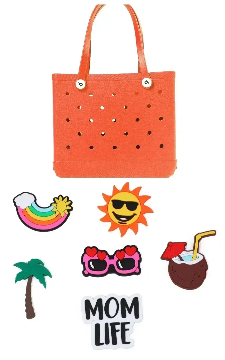 

Swimming Bags Large Boggs Beach Bag Summer EVA Beach Basket Women Picnic Tote Bag Holes Waterproof HandbagShopping Shoulder Bag