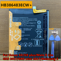 Original HB386483ECW+ 3340mAh Battery for Huawei Honor 6X,G9 plus,Maimang 5,Mate 9 Lite/Nova Plus/GR5 mini 2017 BLN-AL10 BLN-L21