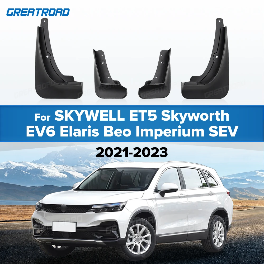 For SKYWELL ET5 Skyworth EV6 Elaris Beo Imperium SEV 2021-2023 Fender Mudflaps Splash Guards Mudguards Mud Flaps car Accessories