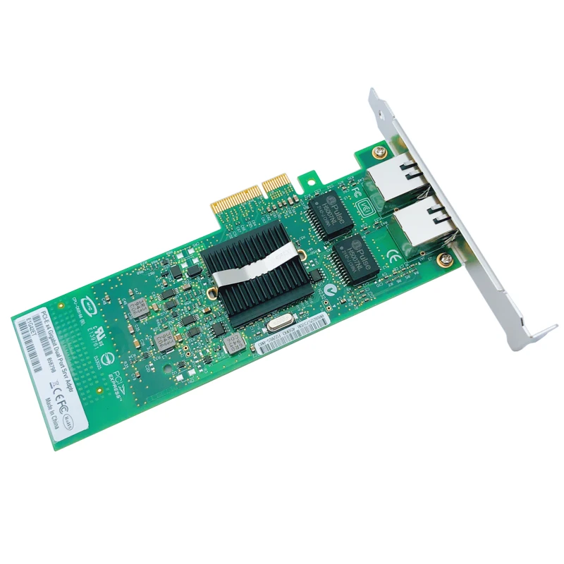 NEW PCI Express Network Card Dual Port PCIE X4 Gigabit Ethernet 10/100/1000Mbps LAN Adapter Controller Wired 82576 EB/GB E1G42ET