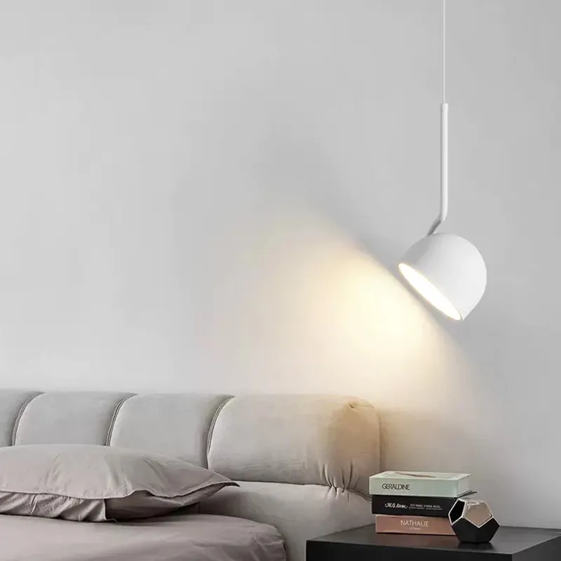 Plafonnier LED en Fer Noir et Blanc au Design Nordique Simple Luminaire Décoratif d'Nik, Idéal pour une Chambre à Coucher, un Salon ou un Bureau