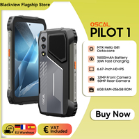 OSCAL PILOT 1 Rugged Phone Android 14, 18GB(6+12) 256GB Smartphone, 6.67'' Display Mobile Phone With 15000mAh, No Charge Plug