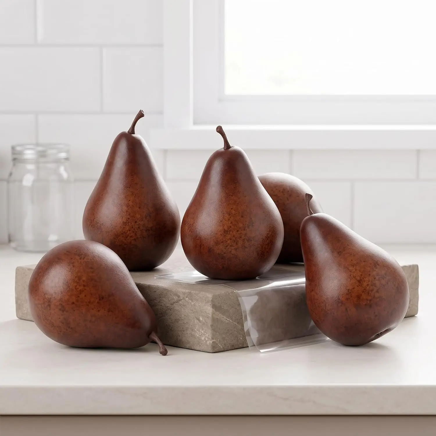 Foam Pear Model Stable Simulation Pear Model Home Decor Pear Muted For Dining Table Restaurant Photography Prop