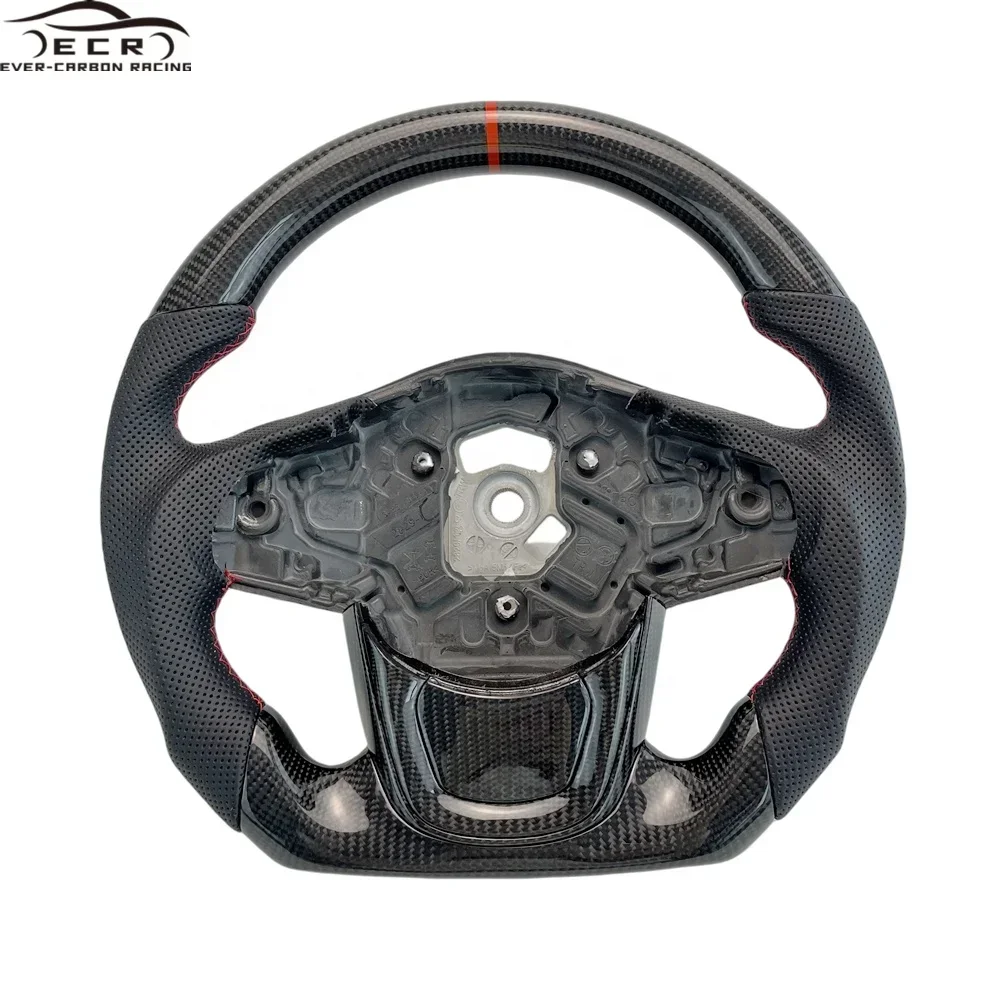 

Ever-Carbon Racing ECR High Quality Customized Flat Bottom Carbon Fiber Steering Wheel for Toyota Supra MK5 Steering Wheel