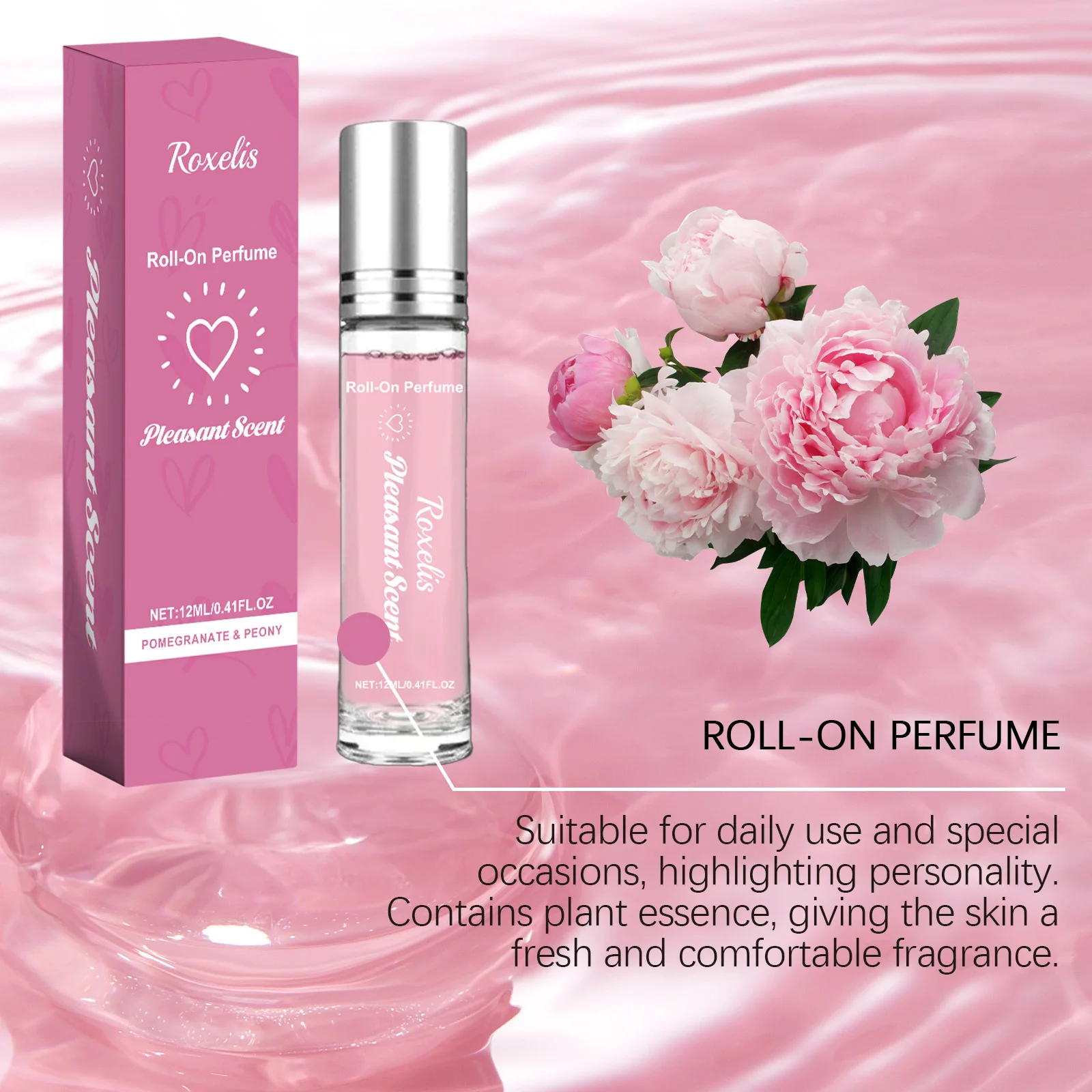 Rullo da donna Olio profumato Melograno Profumo floreale Profumo di lunga durata Elegante sesso Glamour Incontri Aromaterapia Eau De Parfum