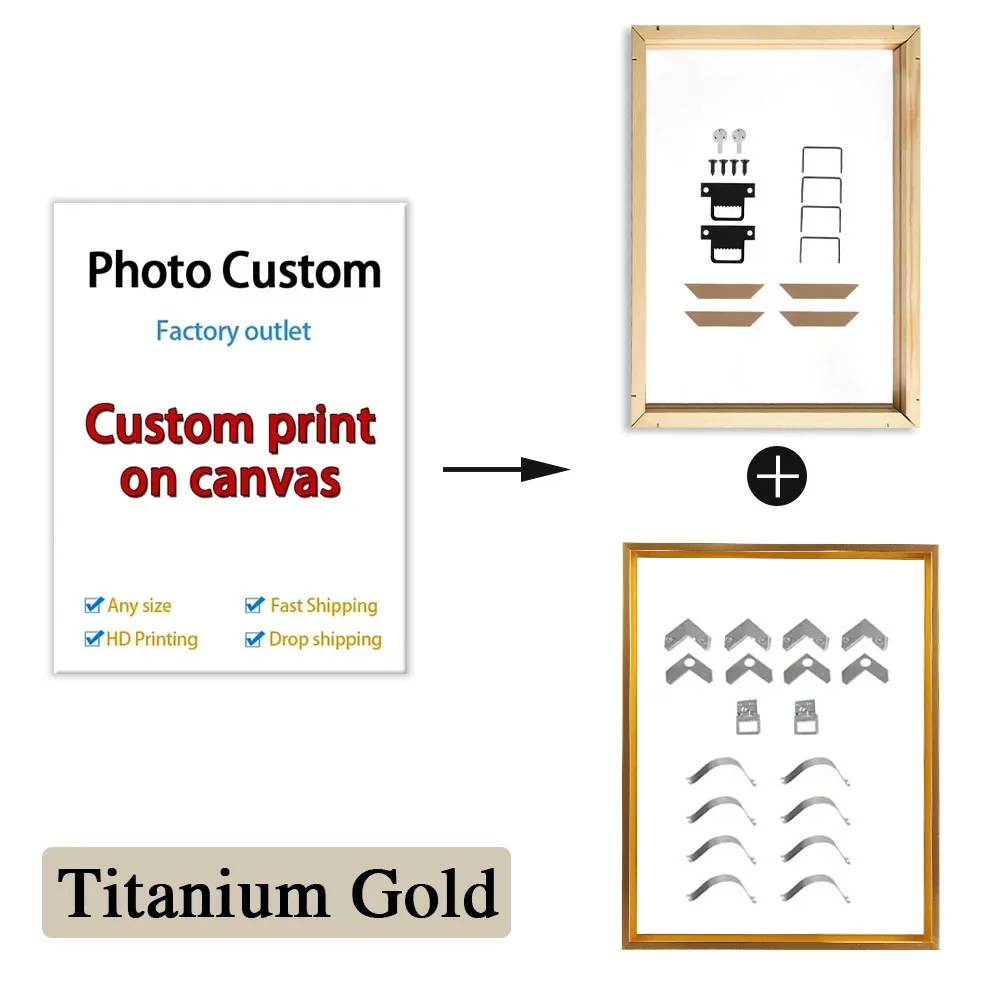 YWDECOR Custom Large Canvas Print Multi 3