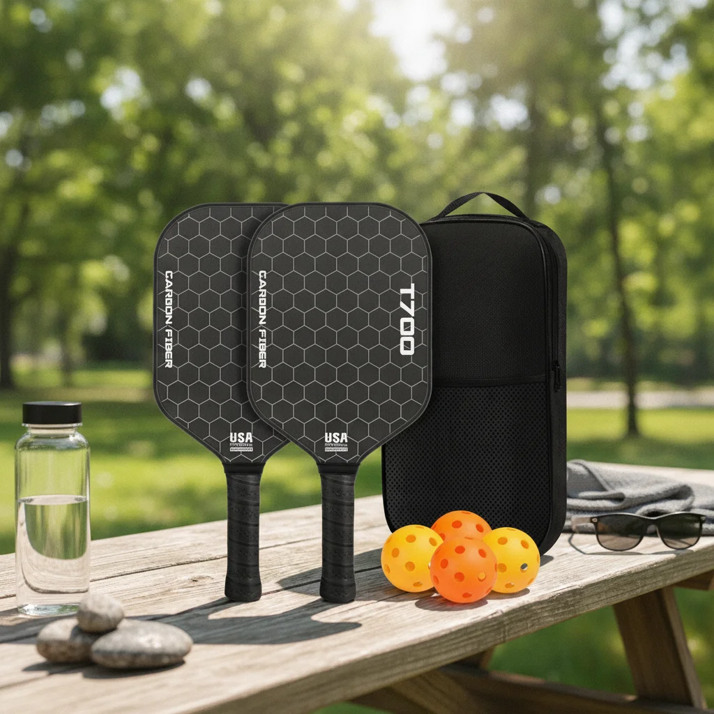 2-pieces-carbon-fiber-pickleball-paddles-textured-pickleball-paddles-set-with-bag-sporting-goods-portable-for-beginners