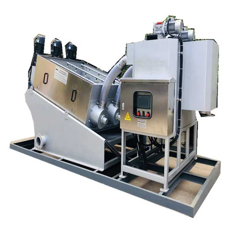 Automatic Volute Screw Press Sludge Dewatering Machine for Sewage Wastewater Treatment