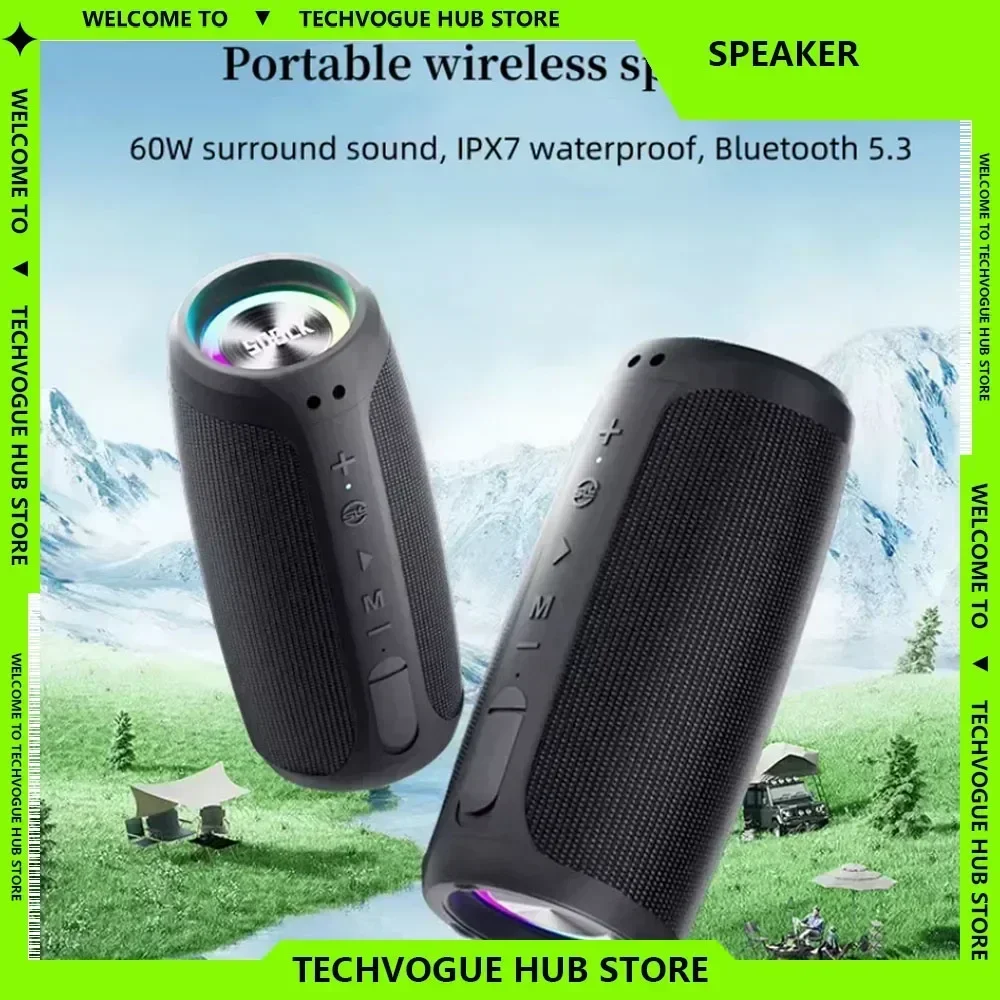 

SODLK T29 Bluetooth Speakers Waterproof IPX7 Portable Outdoor Subwoofer Speaker Car Desktop Speaker Gifts