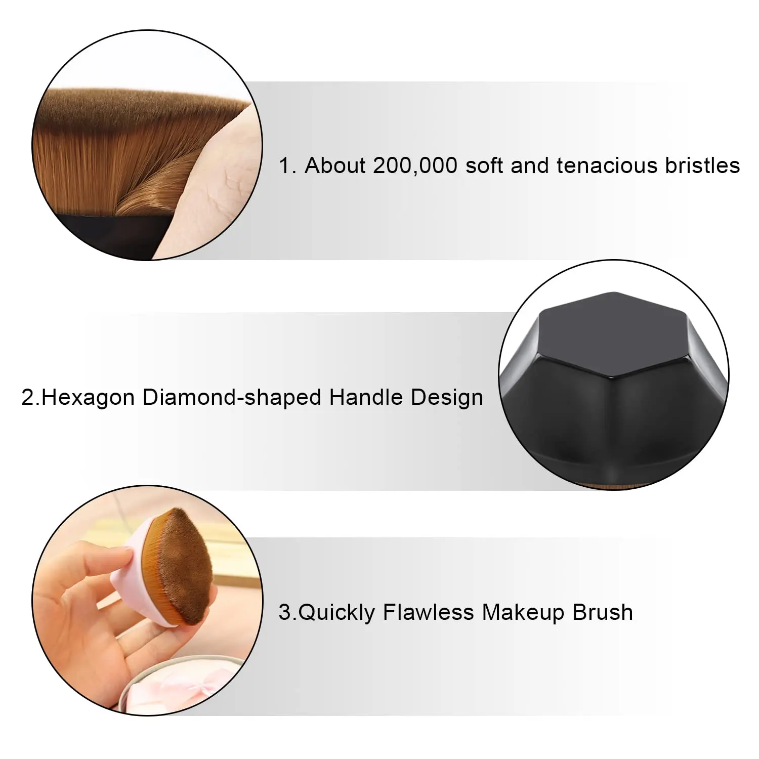 foundation brush，makeup brushes，blush brush，foundation brush for liquid makeup，face makeup brushes，Makeup Brush wedding gift