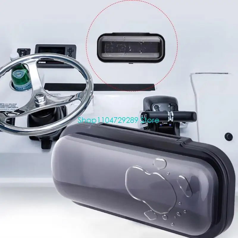 D8KE Universal Waterproof Cover Quick Installation UV Resistant ABS Sound Easy to Use for Marine Stereo Speakers