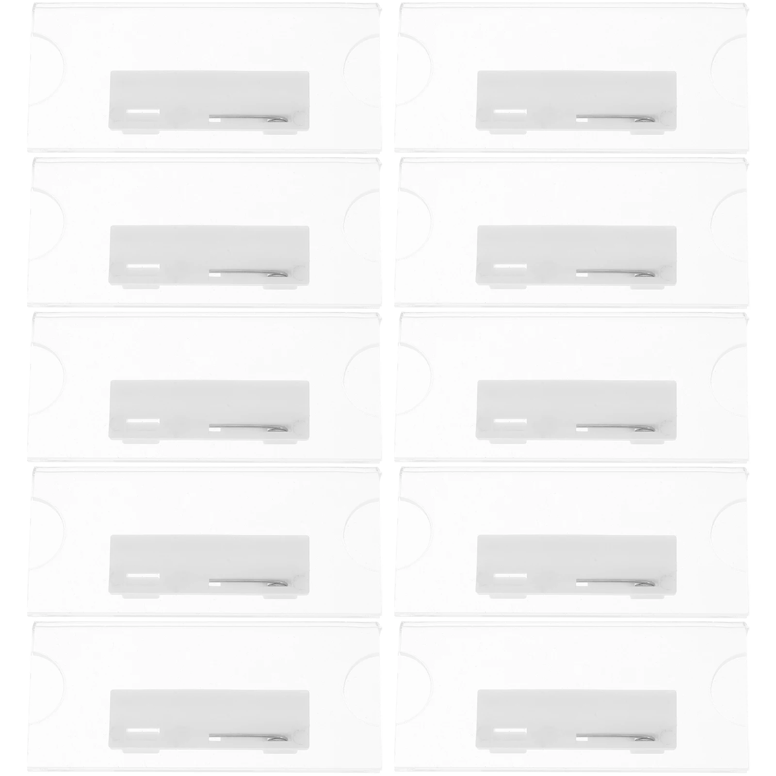 

Name Badges for Work Insert Card Employee Cases Large Transparent Acrylic Id Holders