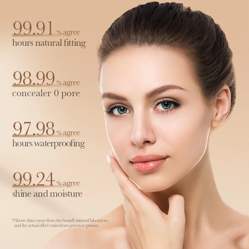 

BIOAOUA Foundation Brightens And Smoothes Skin Tone Foundation For All Skin Types Invisible Pores Serum For Skin Care Y1J2