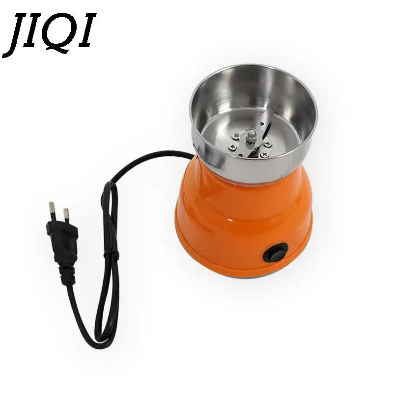 JIQI Electric Mini 220V Coffee bean grinder Household Herbs Copper Nuts grinding machine 150W stainless steel mill blade EU plug