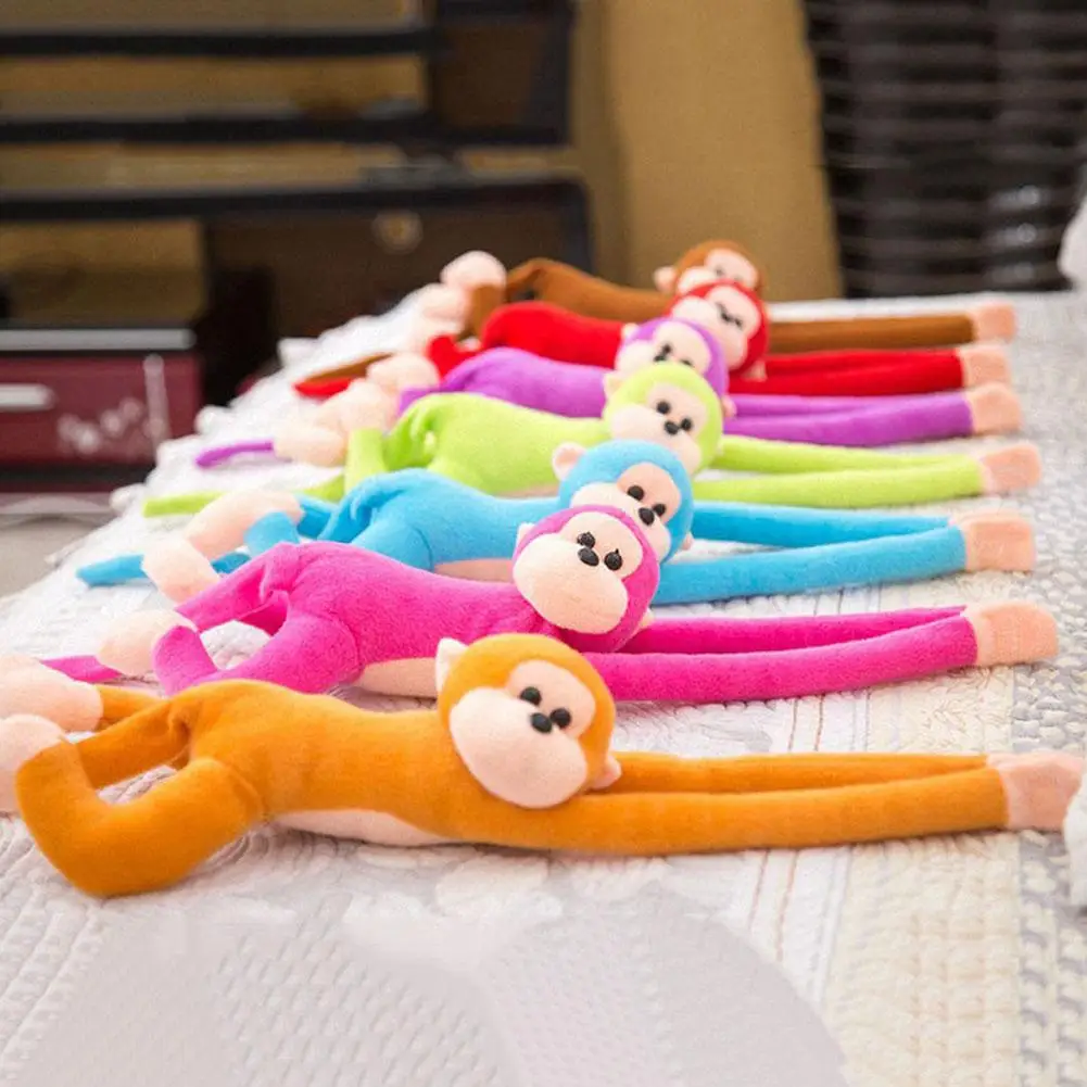 Plush Monkey Toy Stuffed Animal Cute Long Arm Tail Monkey Plush Toy Long Hands Monkey Mascot Room Curtain Decor Kids Toys - view 5