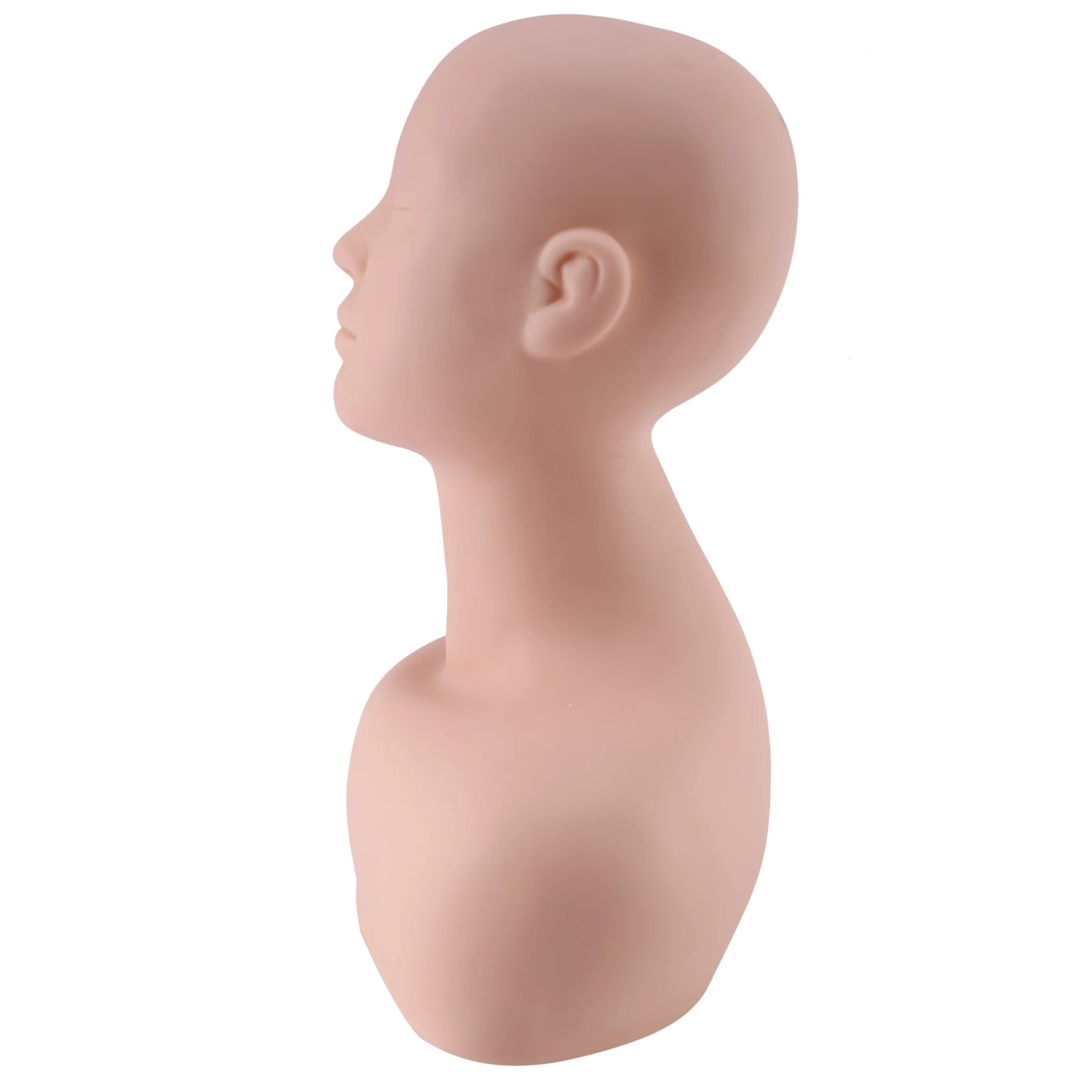 Professional Head Shoulder Exercise Bone Silicone Manikin For Makeup Extension Eyelash & Massage Exercise