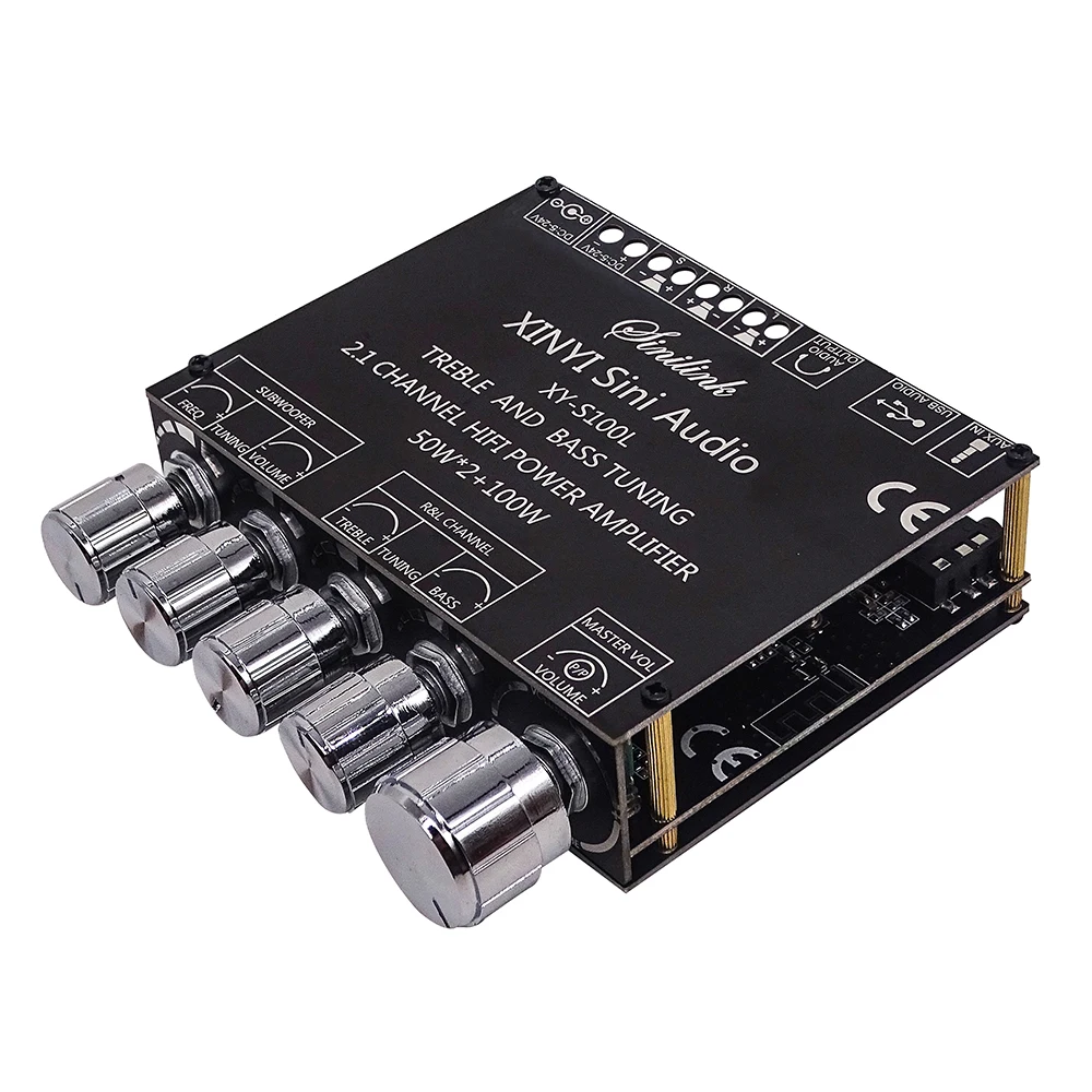 XY-S100L XINYI Sini Audio 2.1 channel BT audio power amplifier board module high and low tone subwoofer