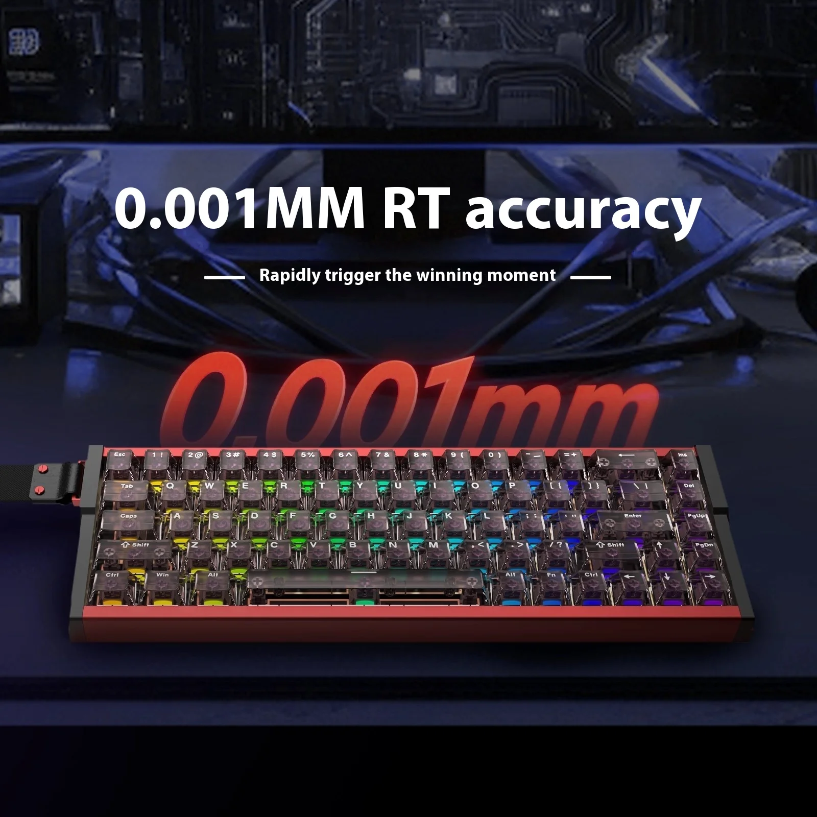 Irok MG68 PRO/MAX/PLUS لوحة مفاتيح ميكانيكية لاسلكية بمفتاح مغناطيسي 8K سبائك الألومنيوم لوحة مفاتيح CNC مبادلة ساخنة RT0.001 ألعاب الكمبيوتر #3