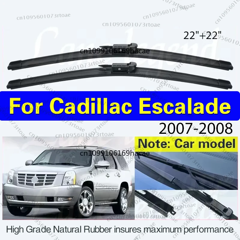 

Car Wiper Blades For Cadillac Escalade 2007 2008 Front Window Windshield Windscreen Cleaning Brushes Car Accessories 22"+22"
