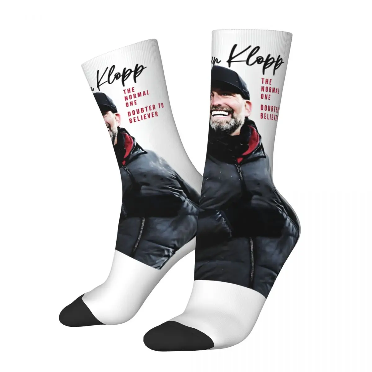 

Autumn Winter Crazy Design Women Men Thank You Jurgen Klopp Socks Breathable Basketball Socks