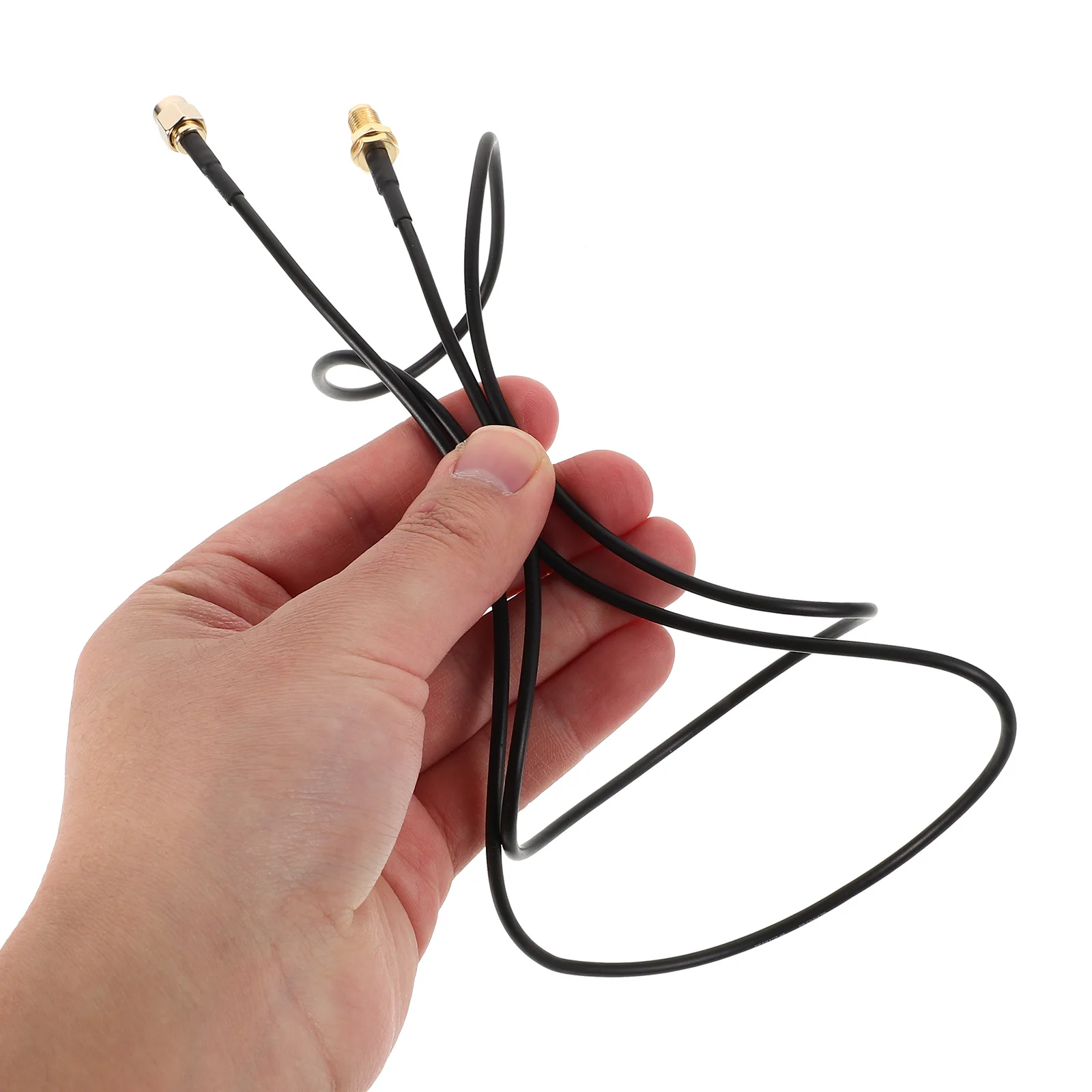 

2pcs SMA Male to Female Antenna Extension Coax Cable Feeder Network Connector for Router WiFi Signal Boost