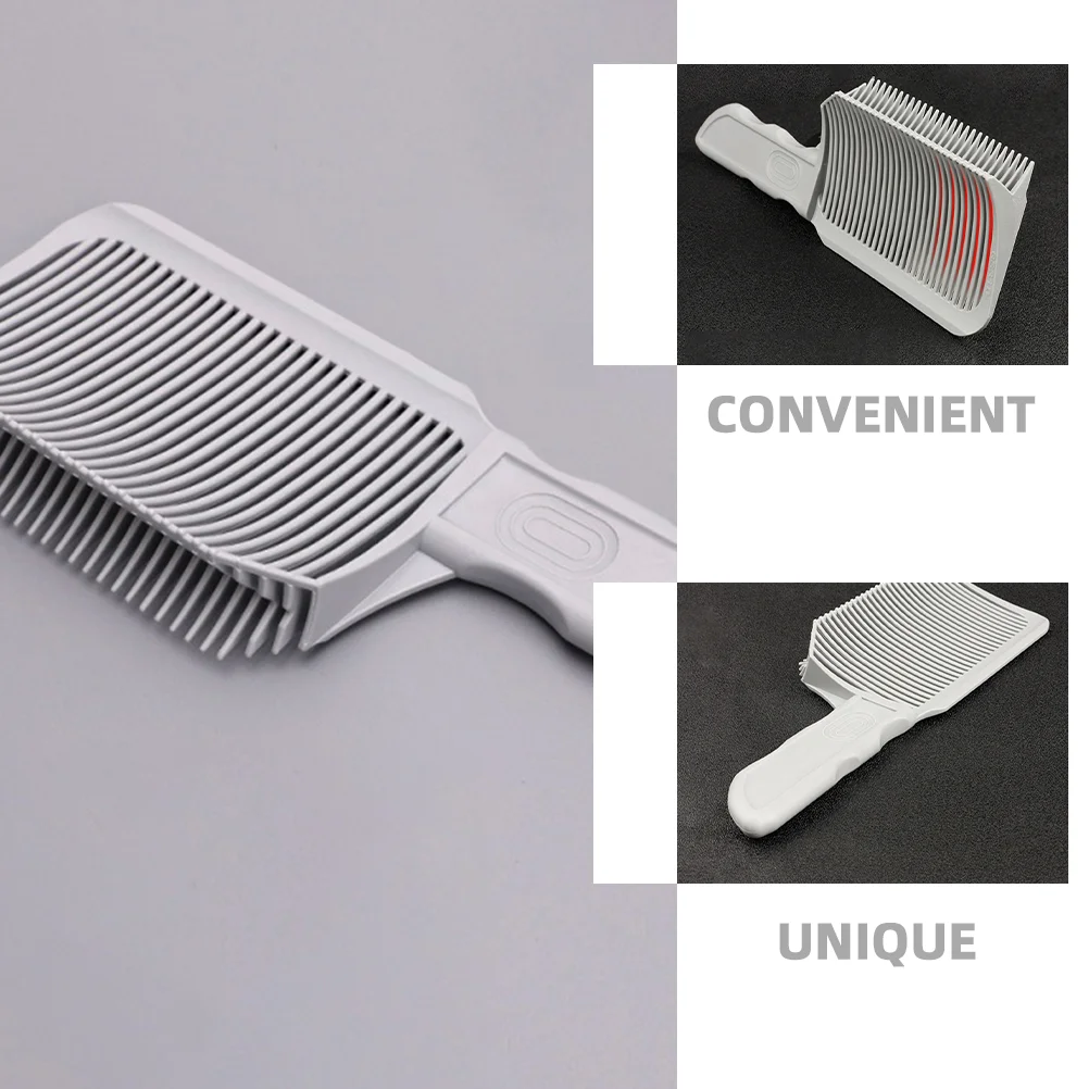 3 Pcs Men's Fade Combs Professional Barber Hair Tool Blending for Fades Light Grey Precision Control Smooth Oil Top