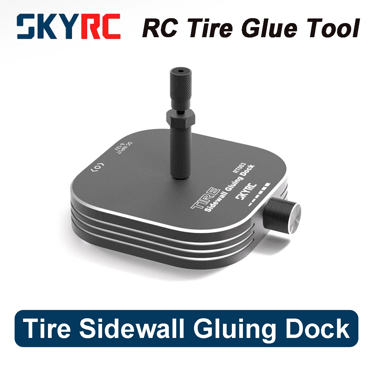 SKYRC Tire Sidewall Gluing Dock RC Tire Glue Tool XT60 6-12V Adjustable Speed for Touring Drift On-road Car Wheel Repair Stand