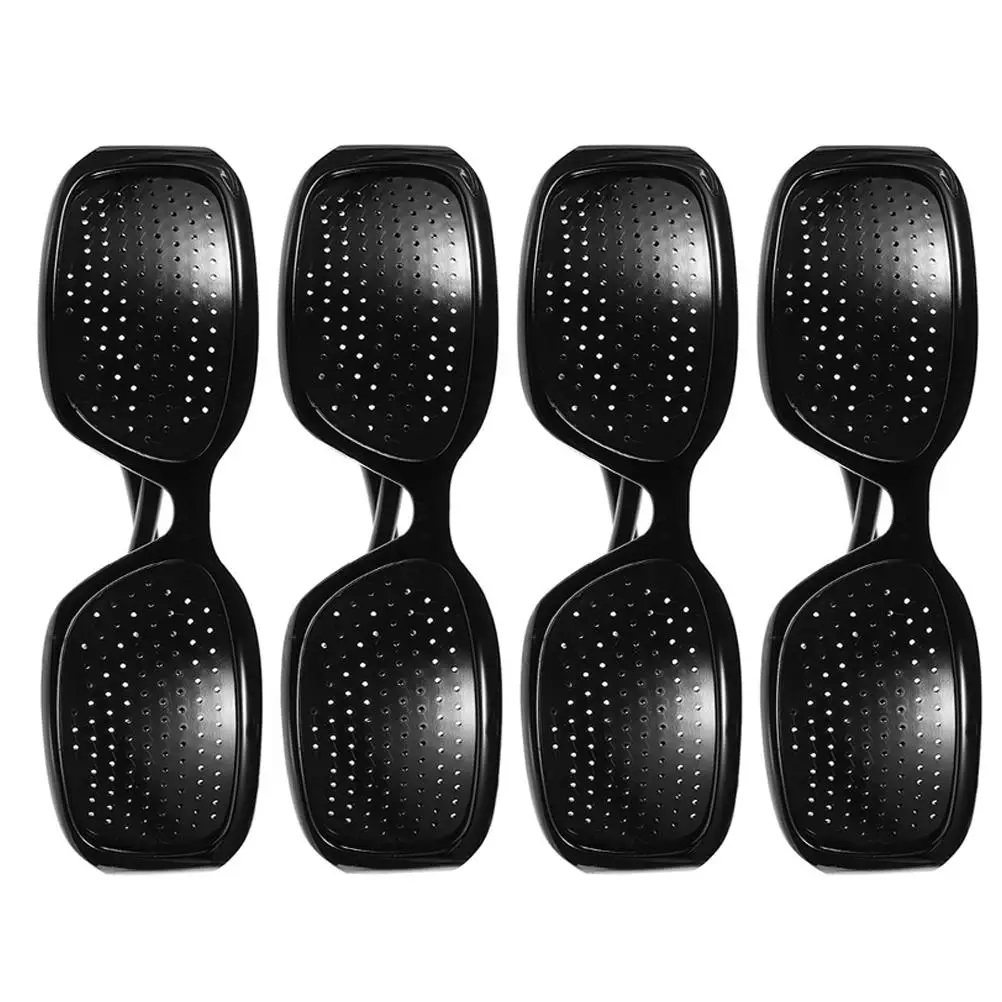 

4 Pcs Pinhole Sunglasses Corrective Anti-glare Full-hole Resin Eyeglasses Protective Lightweight Durable Eyes