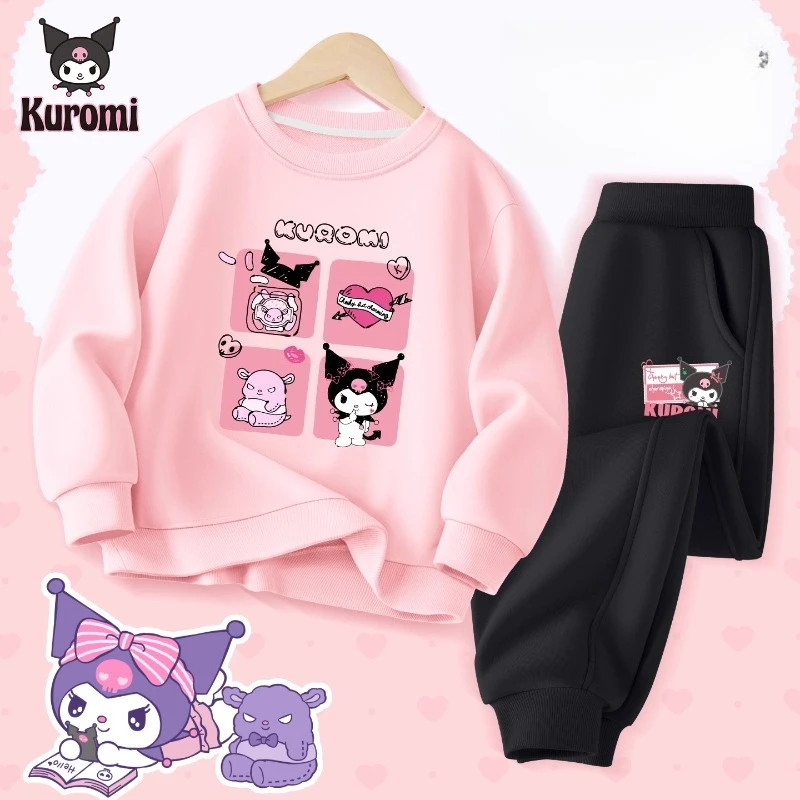 

Baby Girl Clothes Set Autumn Kid Kunomi Sweatshirts Pullover Sweet Top & Pants 2pcs Suit Children Fashion Tracksuits Outfits