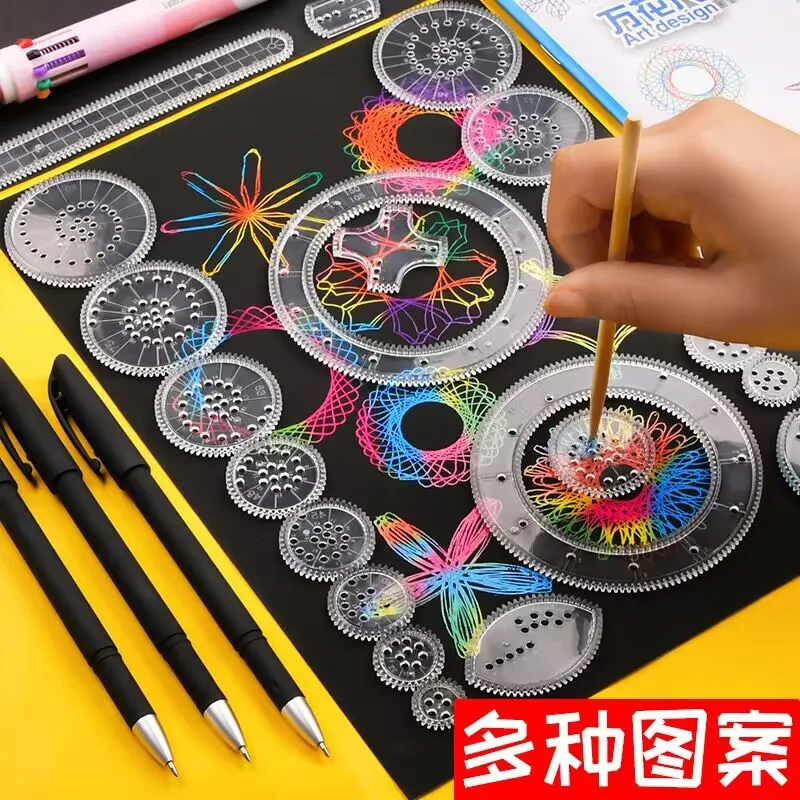 

Magic Spirograph Ruler Set Educational Drawing Template for Kids School Stationery Handmade Art Craft Tool
