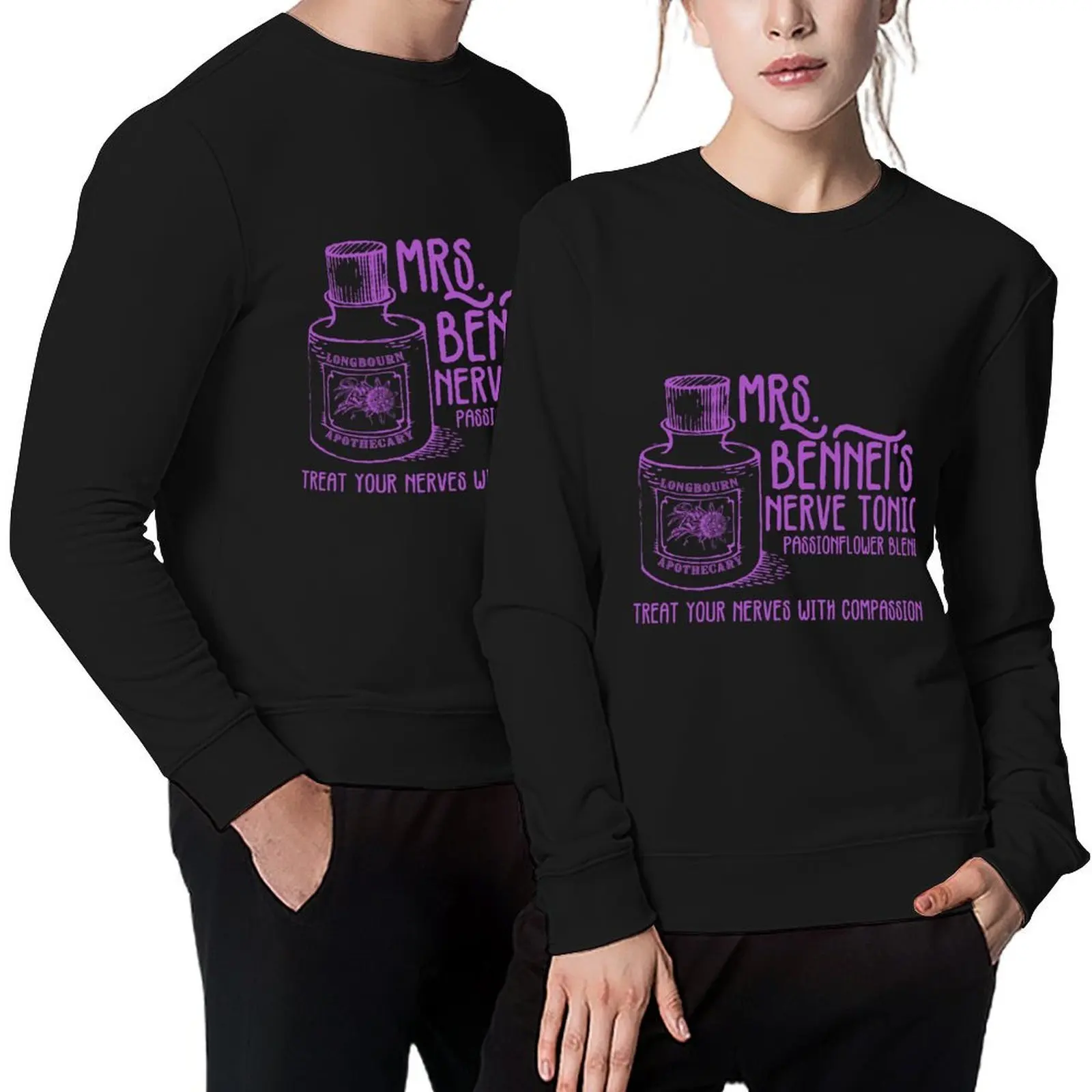 

Mrs. Bennet's Nerve Tonic Pullover men clothes autumn men's sweat-shirt mens clothing autumn sweatshirt