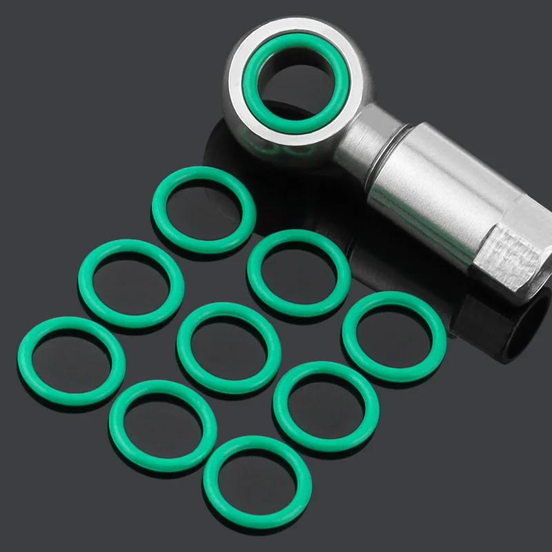 MUQZI 10PCS Bike Brake Hose Fitting Insert End O Ring Hydraulic Disc Brake Oil Seal Sealing Ring