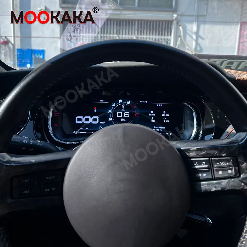 Picture 3: Car Digital Instrument Cluster For Ford Mustang Shelby GT500 2006-2014 LCD Carplay Navigation Dash Speedometer Odometer Panel