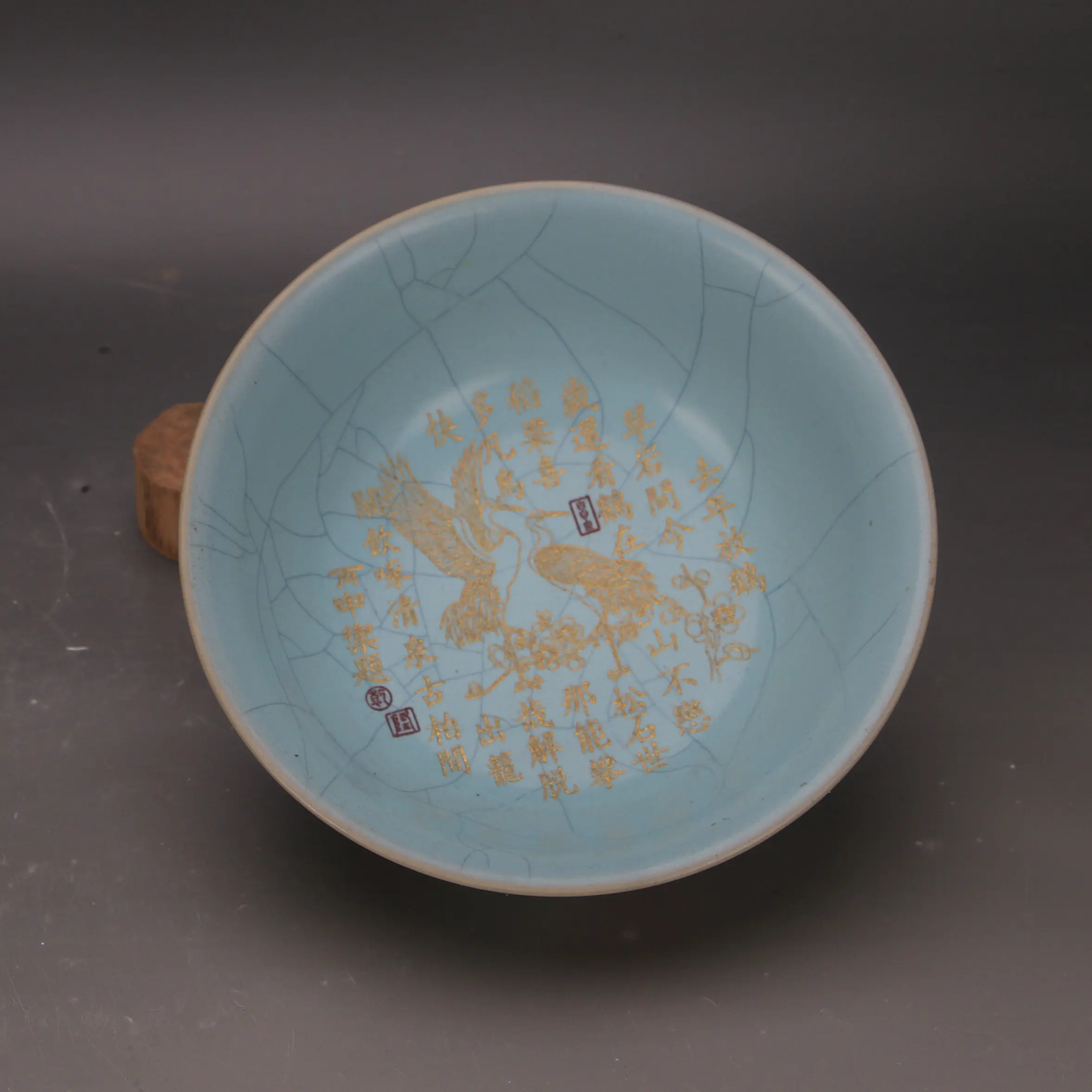 Qing Dynasty Style Yellow Ground Cloisonne Enamel Gold Floral Interlocking Pattern Bowl Reproduction Home Decor