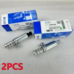 1Set Intake & Exhaust Oil Control Timing Valve Solenoid VVT NO: 12655420 & 12655421 For Chevrolet Captiva 2.4 Equinox GMC Saturn