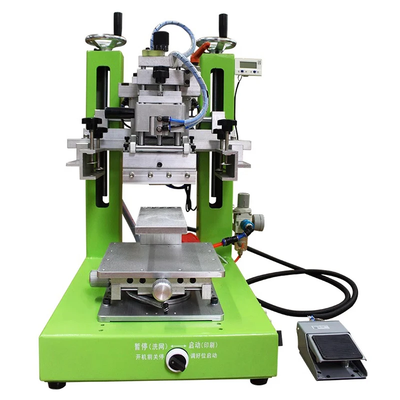 Semi-automatic pneumatic desktop high-precision inclined arm swing pad printing machine industrial printing machinery and equipm