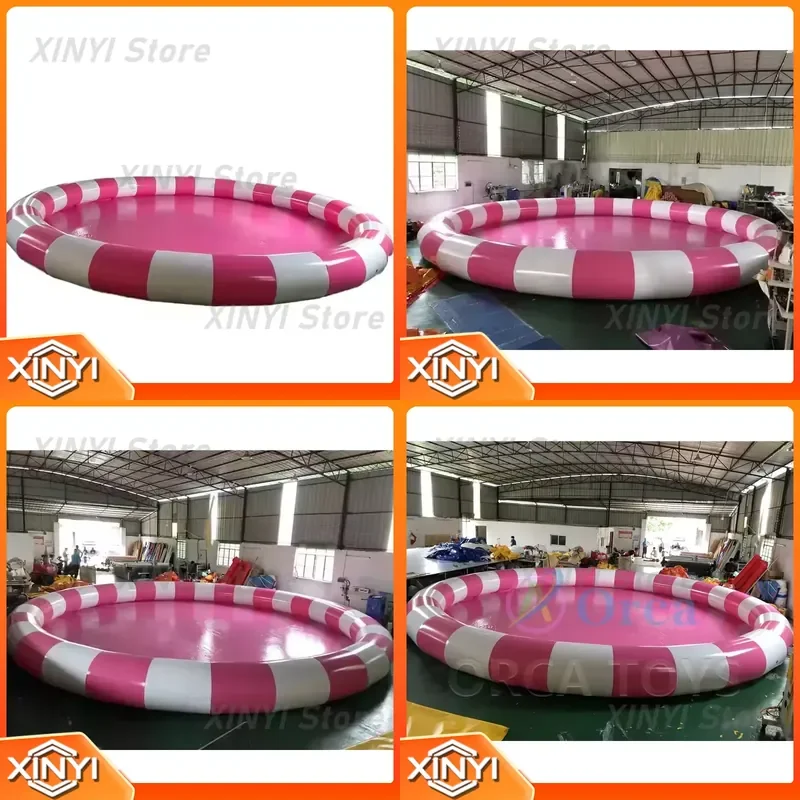 Large Commercial PVC Inflatable Pool PVC Outdoor Large Inflatable Pool 10M Diameter Inflatable Pool