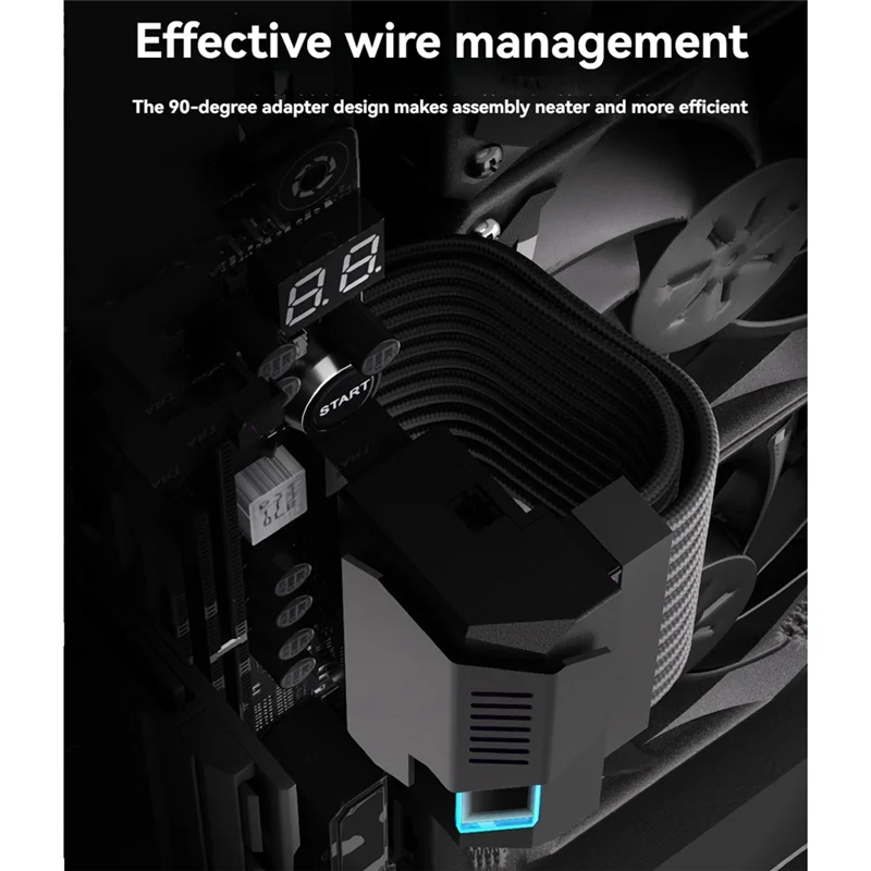 Top-ATX 24Pin ARGB Adapter 90 Grad 5 V Löten Für Desktop PC Motherboard DIY Computer Zubehör