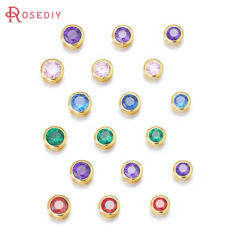 6PCS 18K Gold Color… - image